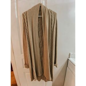 Aerie Oversized Knit Crochet Cardigan / XS